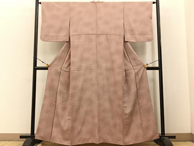 平和屋着物■上質な小紋 作家物 霞文 たたき染め 正絹 逸品 BAAW9134hj