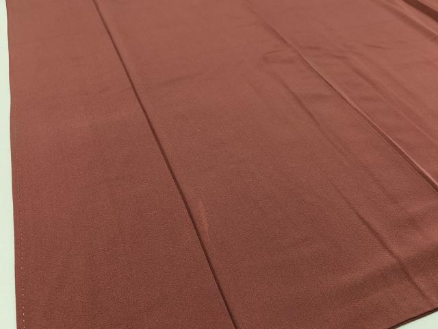 平和屋着物■上質な色無地 紅鳶色 正絹 逸品 BAAW9158hj