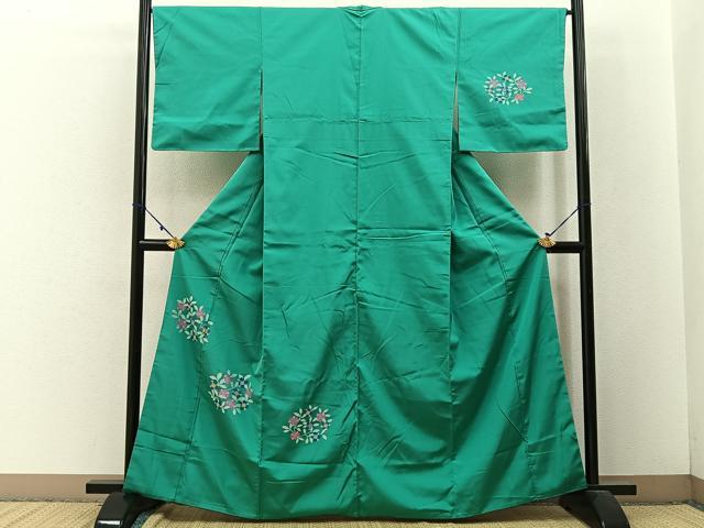 平和屋着物□訪問着 草花文 正絹 逸品 BAAW9159hj