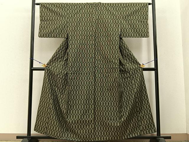 平和屋着物■本場村山大島紬 吉祥文 正絹 逸品 BAAW9162hj