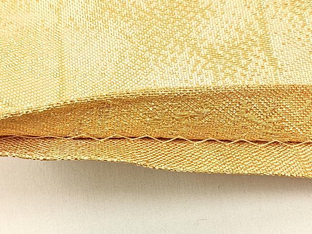平和屋着物◎太鼓柄袋帯 山賀錦 光悦の鶴 金糸 正絹 逸品 BAAW9177hj