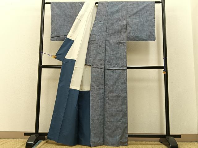 平和屋着物■上質な紬 霞文 正絹 逸品 BAAW9221hj