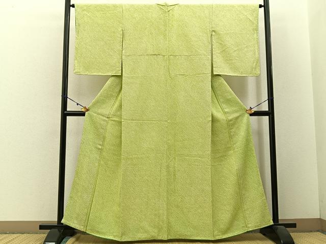 平和屋着物■大変加工の良い総絞り小紋 正絹 逸品 BAAW9256hj