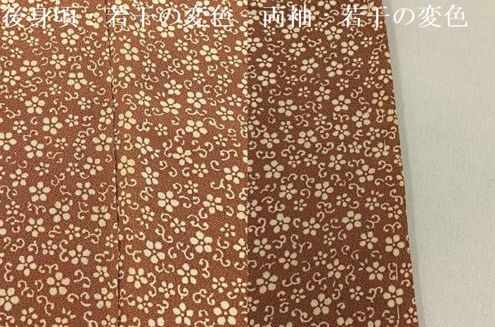 平和屋着物■江戸小紋 花唐草文 正絹 逸品 未使用 BAAW9579hj