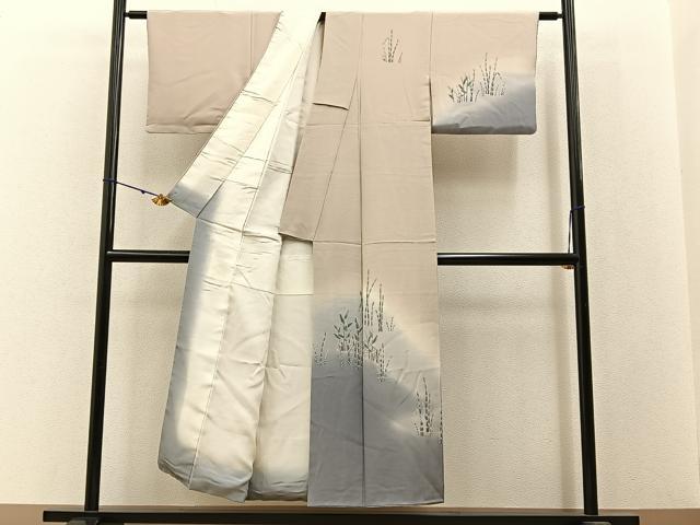 平和屋着物■訪問着 友禅 木賊 暈し染め 正絹 逸品 BAAW9604hj