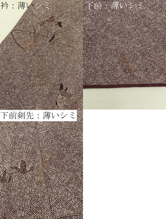 平和屋着物■上質な小紋 草花文 正絹 逸品 BAAW9608hj