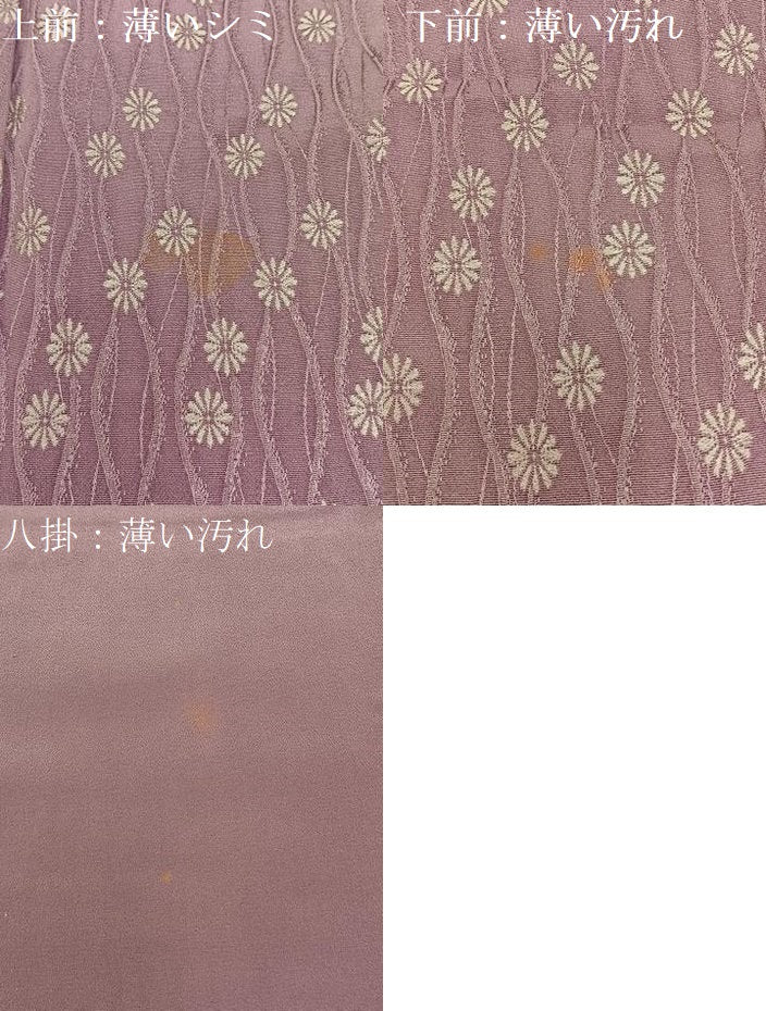 平和屋着物■上質な小紋 立涌菊文 正絹 逸品 BAAW9614hj