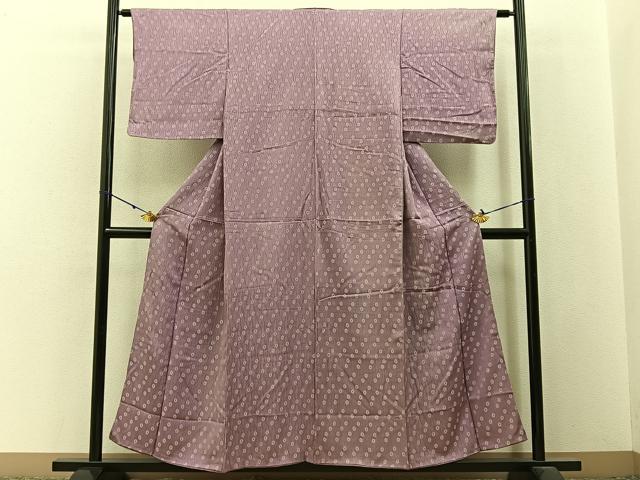 平和屋着物■上質な小紋 立涌菊文 正絹 逸品 BAAW9614hj