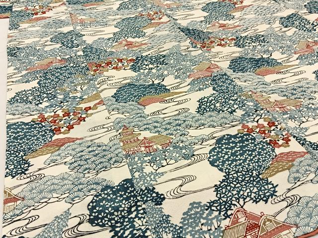 平和屋着物■上質な小紋 型染め 御所解文 正絹 逸品 未使用 BAAW9659hj