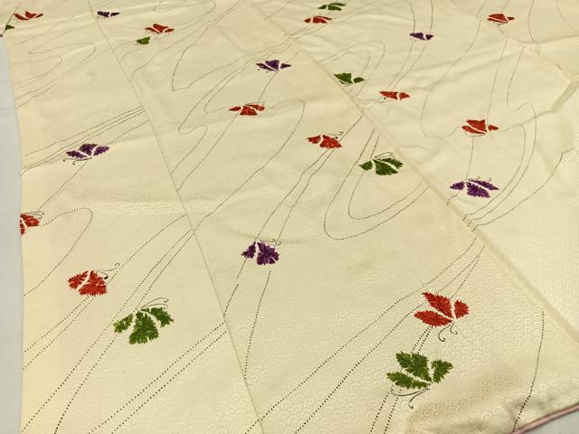 平和屋着物■上質な小紋 手描き 舞蝶文 正絹 逸品 BAAW9660hj