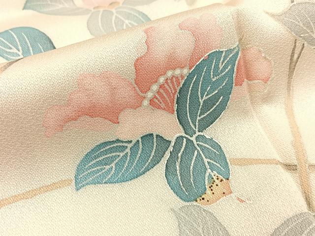 平和屋着物■訪問着 友禅 枝花文 暈し染め 正絹 逸品 BAAW9687hj