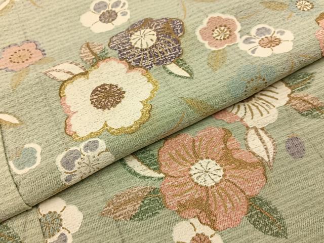 平和屋着物●上質な小紋　枝垂れ桜　正絹　逸品　未使用　DABC3434az 平和屋着物□上質な小紋 枝垂れ桜文 金彩 正絹 逸品 BAAW9697hj