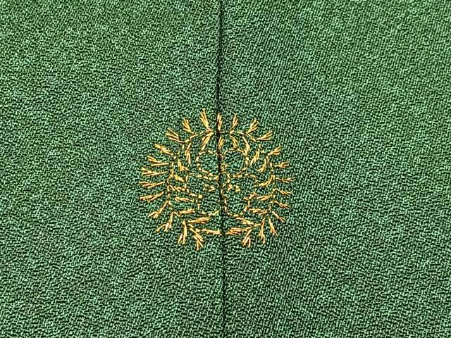 平和屋着物■訪問着 刺繍 エ霞扇面花文 たたき染め 金銀彩 正絹 逸品 BAAW9739hj