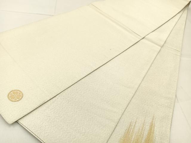 平和屋着物◎太鼓柄袋帯 綴れ 重ね山文 金糸 正絹 逸品 BAAW9773hj