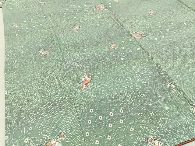 平和屋着物■上質な小紋 辻が花 金彩 正絹 逸品 BAAW9776hj