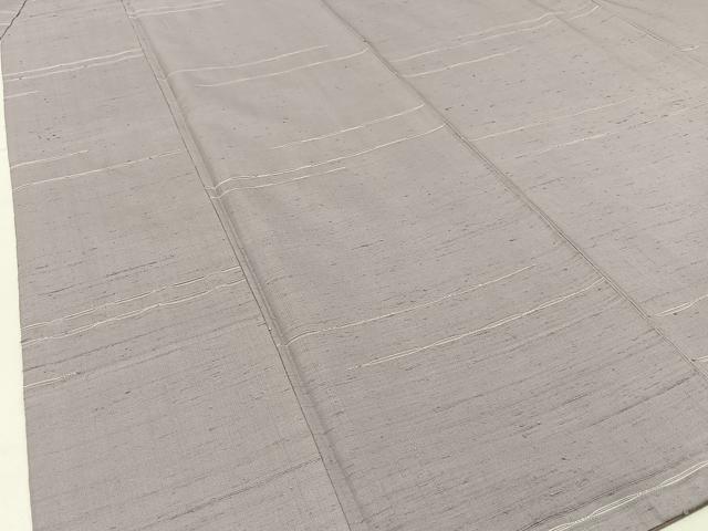 平和屋着物■上質な紬 めがね織 横段文 正絹 逸品 BAAW9790hj