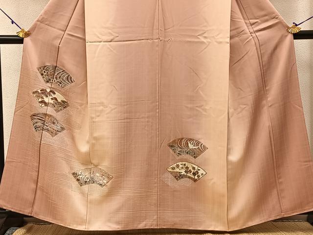 平和屋着物■訪問着 松竹梅 飛鶴地紙花文 暈し染め 金銀彩 正絹 逸品 BAAW9795hj