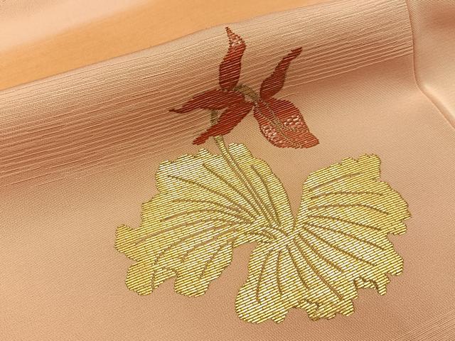 平和屋着物■訪問着 竹屋町刺繍 草花文 金糸 正絹 逸品 未使用 BAAW9801hj