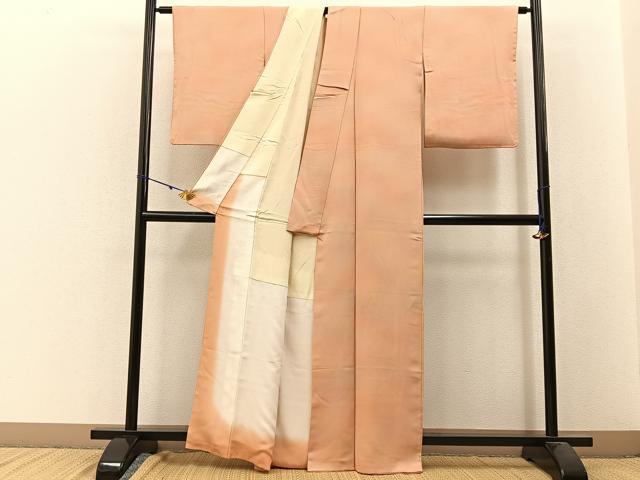 平和屋着物■上質な小紋 霞文 暈し染め 正絹 逸品 BAAW9805hj