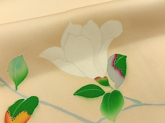 平和屋着物■訪問着 友禅 枝花文 正絹 逸品 BAAW9814hj