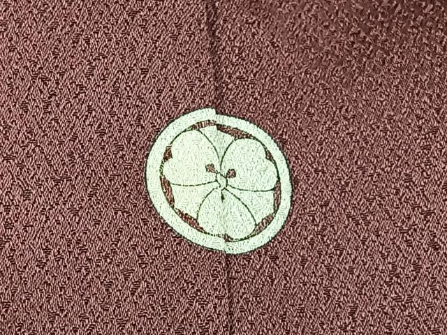 平和屋着物■上質な色無地 蘇芳香色 正絹 逸品 BAAW9841hj