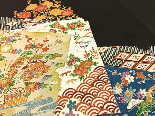平和屋着物■豪華黒留袖 駒刺繍 色紙重ね御所解文 金彩 正絹 逸品 BAAW9849hj