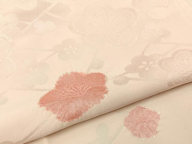 平和屋着物■長襦袢 袷 絞り 枝梅文 半衿刺繍 正絹 逸品 BAAW9850hj