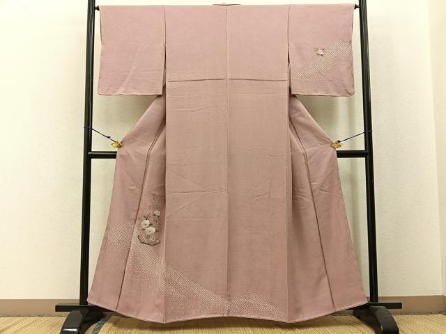 平和屋着物■中国三大刺繍 スワトウ刺繍 訪問着 絞り 飾花文 正絹 逸品 未使用 BAAW9866hj
