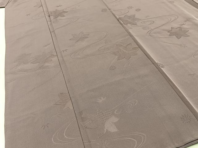 平和屋着物■上質な色無地 竜田川地紋 紅藤色 正絹 逸品 BAAW9867hj
