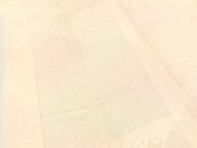 平和屋着物■長襦袢 無双仕立て 草花地紋 暈し染め 正絹 逸品 BAAW9869hj
