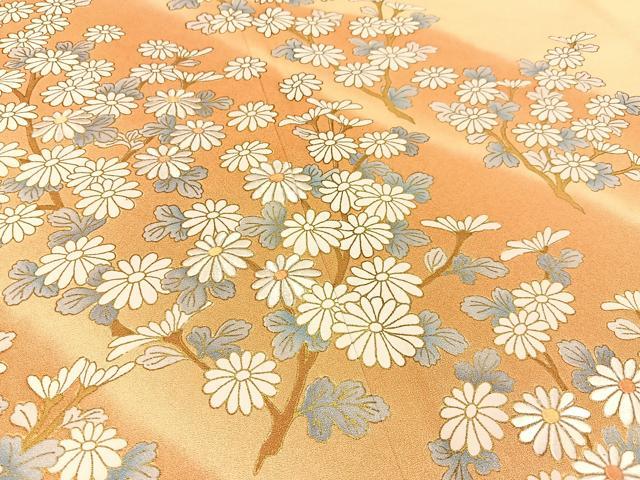 平和屋着物■豪華色留袖 刺繍 菊 暈し染め 金彩 正絹 逸品 BAAW9879hj