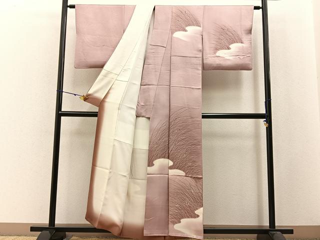 平和屋着物■訪問着 薄 暈し染め 金彩 正絹 逸品 BAAW9891hj