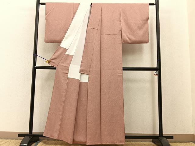 平和屋着物■上質な小紋 墨流し文様 正絹 逸品 BAAW9892hj