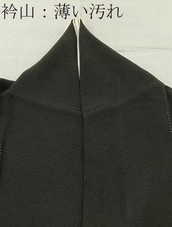 平和屋着物■豪華黒留袖 友禅 作家物 草花文 正絹 逸品 BAAW9909hj