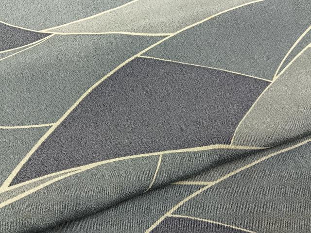 平和屋着物■上質な小紋 幾何学文様 正絹 逸品 BAAW9943hj