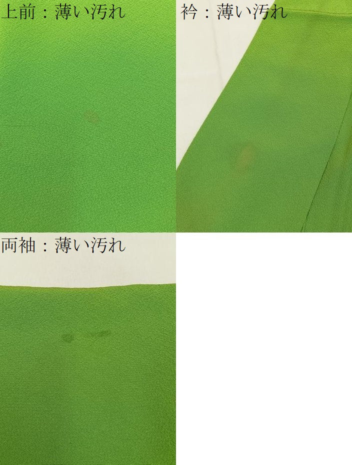 平和屋着物■上質な色無地 薄萌黄色 正絹 逸品 BAAW9971hj