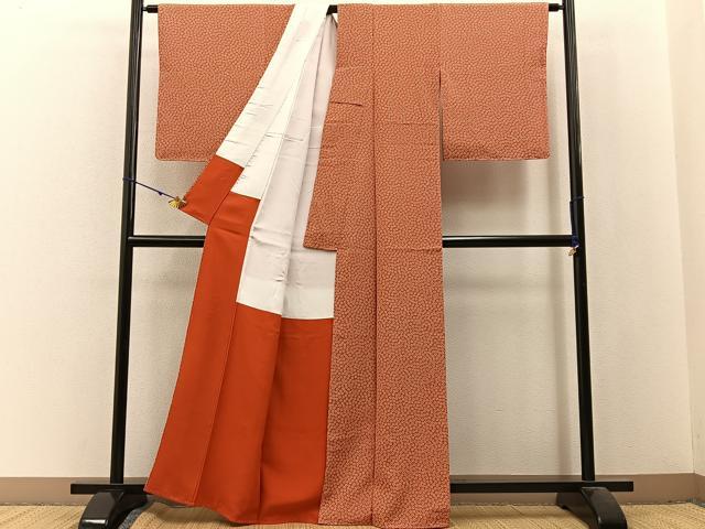 平和屋着物■江戸小紋 花尽し 正絹 逸品 未使用 BAAW9995hj