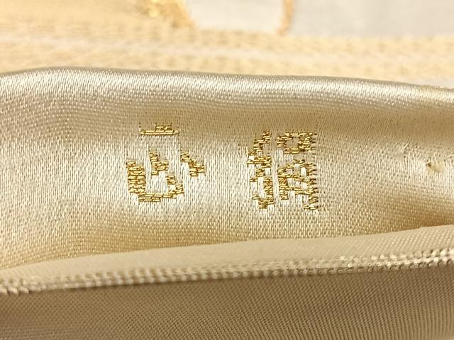 平和屋着物◎西陣 服部織物謹製 六通柄袋帯 唐織 白鳥緞子 松文 金銀糸 正絹 逸品 BAAX0062qw