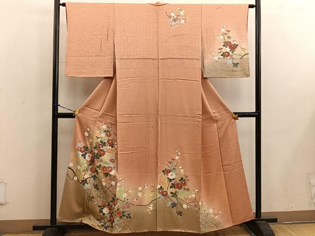 平和屋着物■訪問着 菊花文 金彩 正絹 逸品 BAAX0215mz