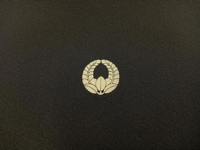 平和屋着物■豪華黒留袖 作家物 地紙重ね飛鶴花文 金彩 正絹 逸品 BAAX0245mz