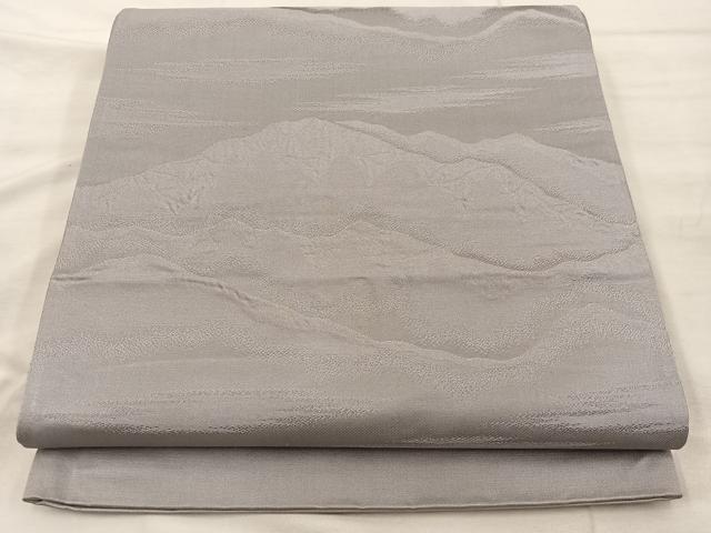 平和屋着物◎西陣 六通柄袋帯 遠山文 正絹 逸品 BAAX0263mz