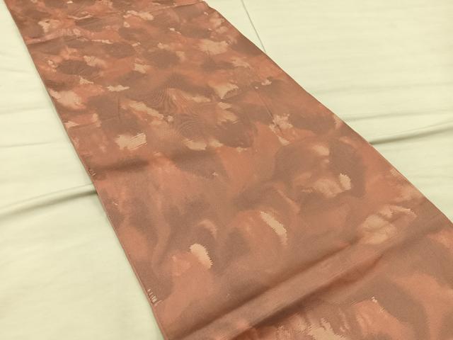 平和屋着物◎全通柄 本袋帯 霞文 正絹 逸品 BAAX0322mz