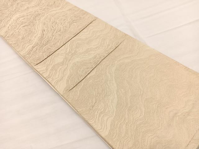 平和屋着物◎西陣 六通柄袋帯 道長文様 金糸 正絹 逸品 BAAX0650hv