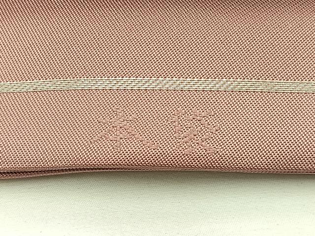 平和屋着物◎六通柄 本袋帯 唐織 狩猟丸文 銀糸 正絹 逸品 BAAX0686hv