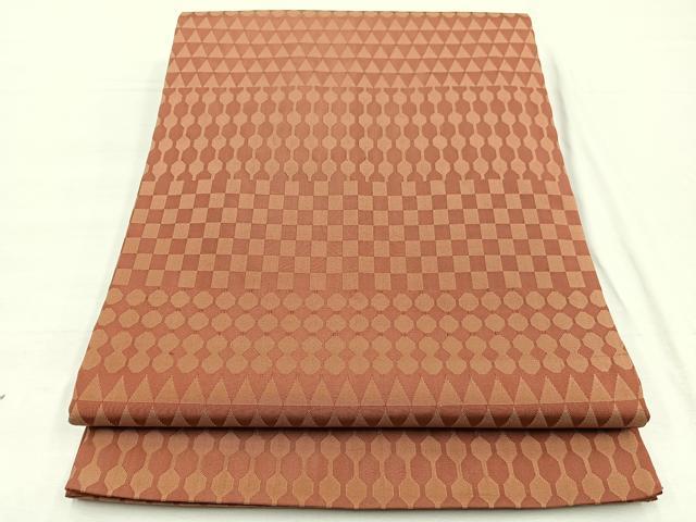 平和屋着物◎全通柄袋帯 きかがく 正絹 逸品 BAAX0773hv