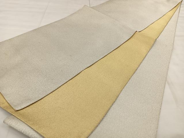 平和屋着物◎両面 太鼓柄袋帯 総刺繍 綴れ 花丸文 金銀糸 正絹 逸品 BAAX1025qw