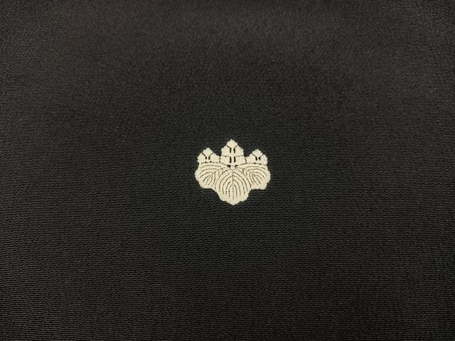 平和屋着物■豪華黒留袖 作家物 刺繍 枝葉文 暈し染め 金彩 正絹 逸品 BAAX1467mz