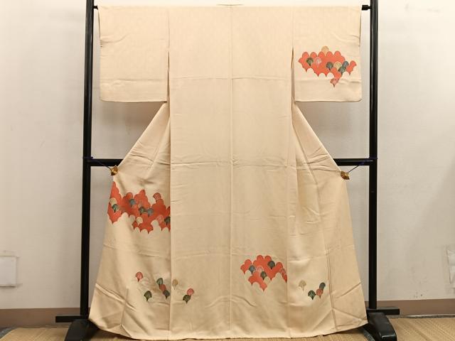 平和屋着物■訪問着 駒刺繍 青海波 金彩 正絹 逸品 BAAX1473mz