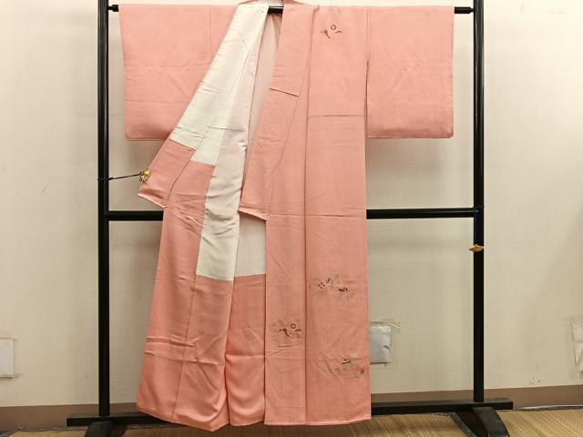 平和屋着物■訪問着 刺繍 唐草文 金彩 正絹 逸品 BAAX1501mz