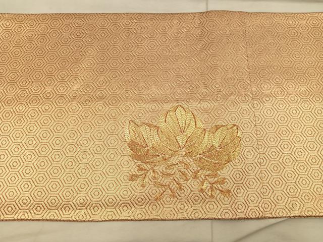 平和屋着物◎佐賀錦 太鼓柄袋帯 総刺繍 駒刺繍 桐 正絹 逸品 BAAX1542mz